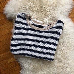 Striped knit sweater